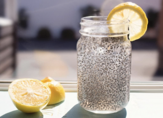 Lemon And Chia Water To Eliminate The Accumulated Fat