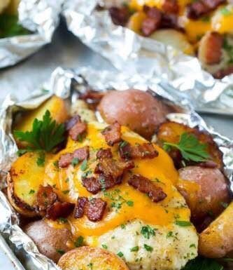 Bacon Ranch Chicken Foil Packets