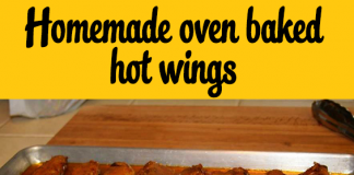 Homemade oven baked hot wings