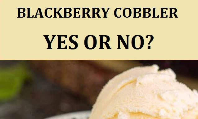 Homemade Kentucky Blackberry Cobbler