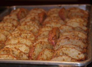 Spicy Parmesan Roasted Potatoes