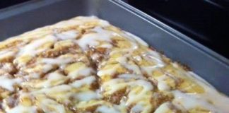 CINNA-BUN CAKE IN THE OVEN