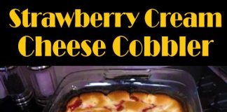 CREAM CHEESE STRAWBERRY COBBLER
