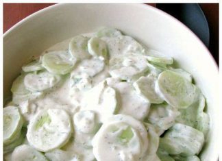 Creamy Cucumber Salad Recipe