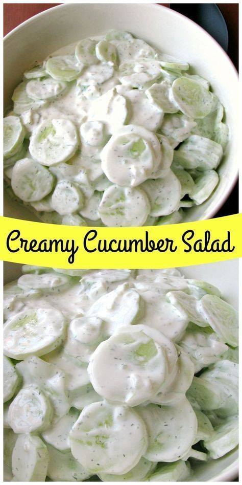 Creamy Cucumber Salad Recipe Grandmas Things 6846