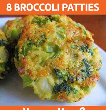 8 broccoli patties – Don’t LOSE this recipe