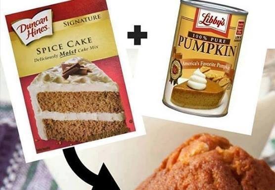 2-Ingredient Pumpkin Muffins – Don’t LOSE this recipe