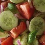 Marinated Cucumbers, Onions, and Tomatoes
