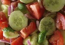 Marinated Cucumbers, Onions, and Tomatoes