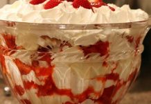 Southern Strawberry Punch Bowl Cake