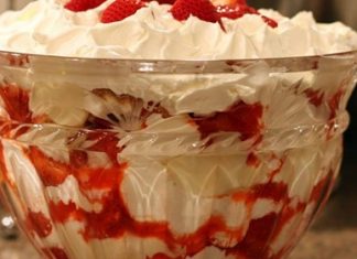 Southern Strawberry Punch Bowl Cake