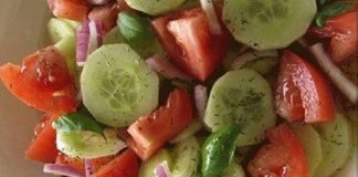 Marinated Cucumbers, Onions, and Tomatoes