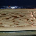 Cinna-bun Cake in the oven