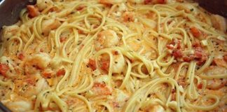 Shrimp Linguine (a different spin)