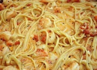 Shrimp Linguine (a different spin)