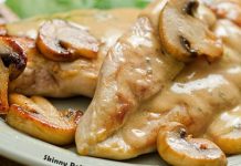 Chicken Breasts with Mushroom Cream Sauce