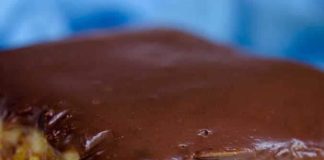 Boston Cream Poke Cake