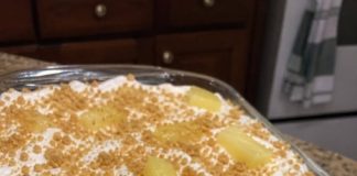 NO-BAKE PINEAPPLE CREAM DESSERT