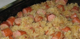 Polish sausage, Sauerkraut and potatoes ( CROCKPOT )