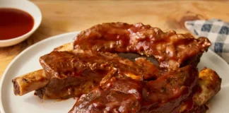 SLOW COOKER BARBEQUED BEEF RIBS