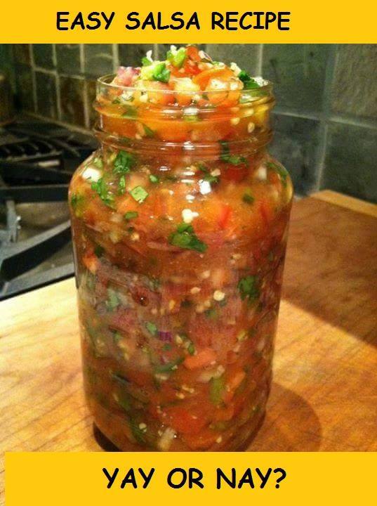 Easy Salsa Recipe | Grandma's Things