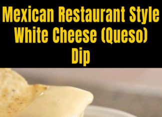 Mexican Restaurant Style White Cheese (Queso) Dip