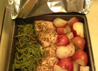 One Pan Chicken Green Beans and Potatoes