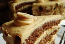 BUTTERSCOTCH CAKE WITH CARAMEL ICING