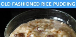 OLD FASHIONED RICE PUDDING