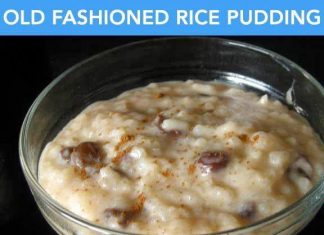 OLD FASHIONED RICE PUDDING