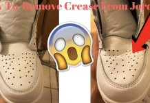 An effective way to remove creases from running shoes