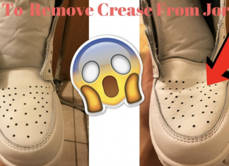 An effective way to remove creases from running shoes