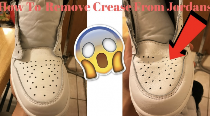 An effective way to remove creases from running shoes