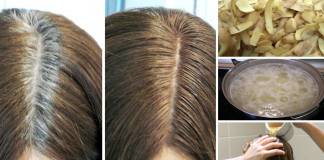 Use potato peels to get rid of grey hair