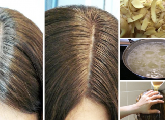 Use potato peels to get rid of grey hair
