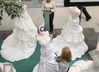 Can’t afford afford an expensive wedding dress? Make one using toilet paper