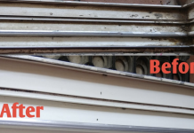 How to easily clean dirty windows and sliding door tracks