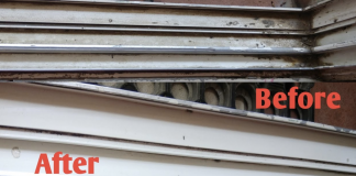 How to easily clean dirty windows and sliding door tracks