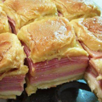 Hawaiian Baked Ham and Swiss Sandwiches