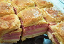 Hawaiian Baked Ham and Swiss Sandwiches