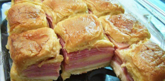 Hawaiian Baked Ham and Swiss Sandwiches