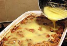 Grandma’s Old-Fashioned Bread Pudding with Vanilla Sauce