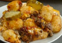 Bacon Cheeseburger Tater Tot Casserole