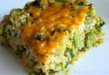 Cheesy Broccoli and Rice Casserole