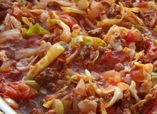 AMISH ONE-PAN GROUND BEEF AND CABBAGE SKILLET