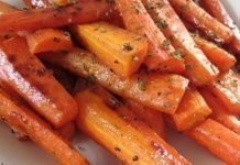 Honey Maple Roasted Carrots