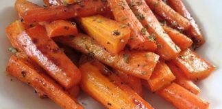 Honey Maple Roasted Carrots
