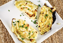 The proper way to make garlic roasted cabbage wedges