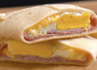 The low-carb ham and cheese burrito recipe