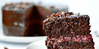 The proper way to make the black forest cake vegan protein shake